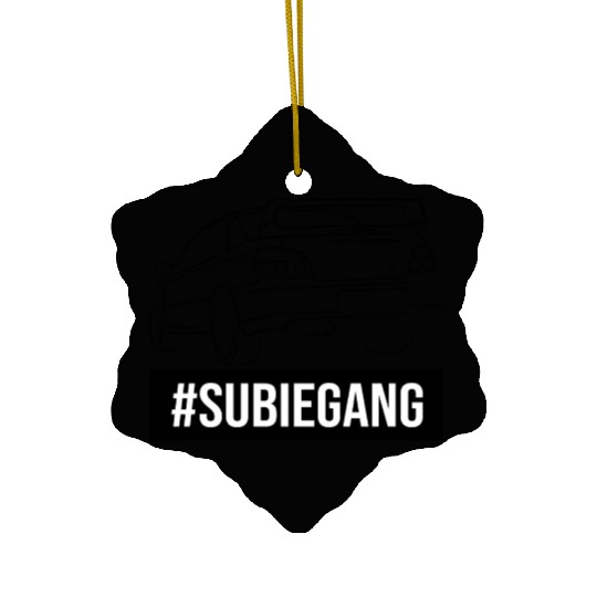 Subie Gang Impreza jdm lover classic japanese car Ceramic Ornaments