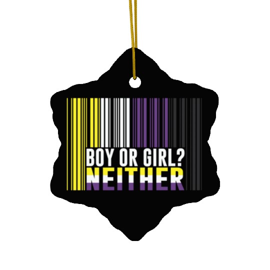 LBGT Flag Gay Pride Human Boy or Girls Ceramic Ornaments