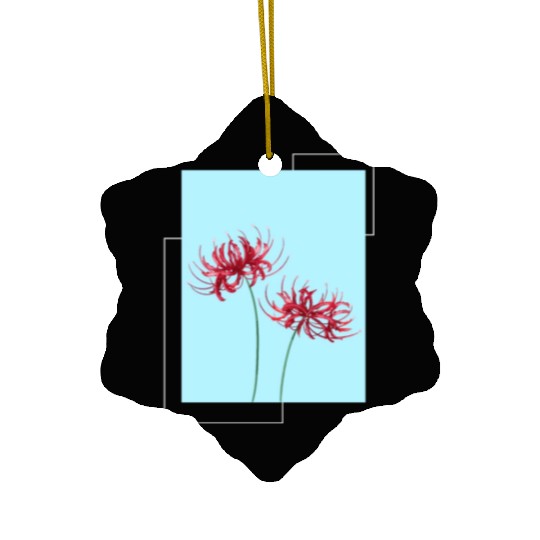 Red Spider Lily Lycoris Recoil Anime Fanart Ceramic Ornaments