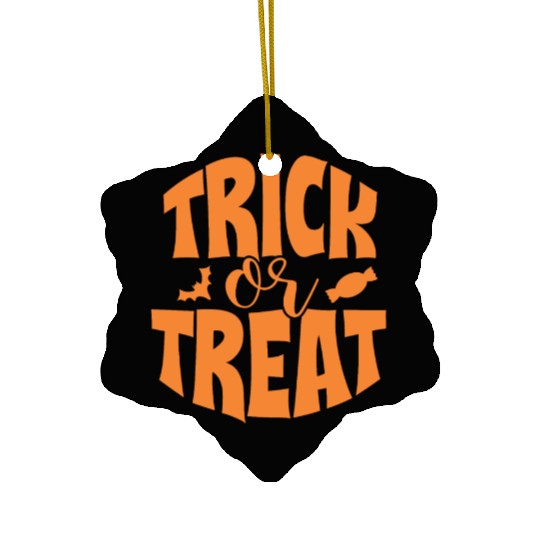 Trick Or Treat Candy Collector Halloween Holiday Ceramic Ornaments