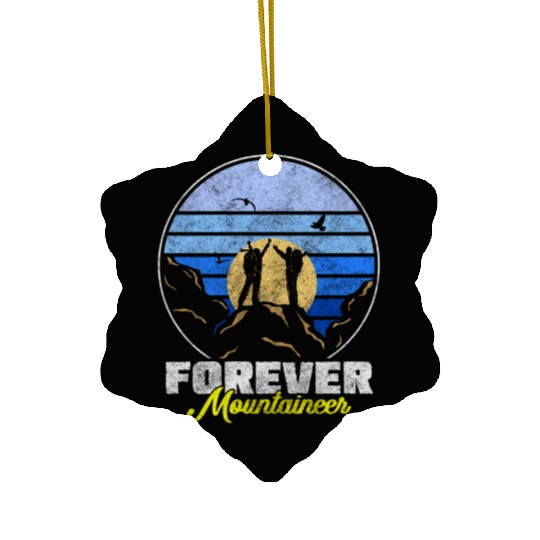 Climber The Alps Mountaineering Climbers Ceramic Ornaments