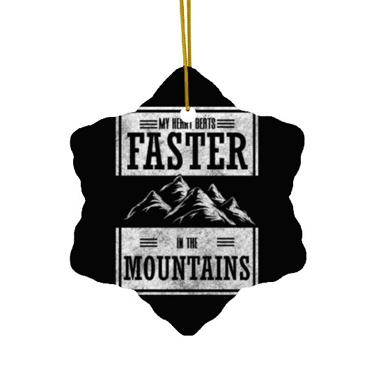 Mountaineering Rock Climbing Ceramic Ornaments