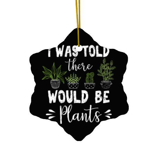 I Was Told There Would Be Plants Succulent Plant O Ceramic Ornaments