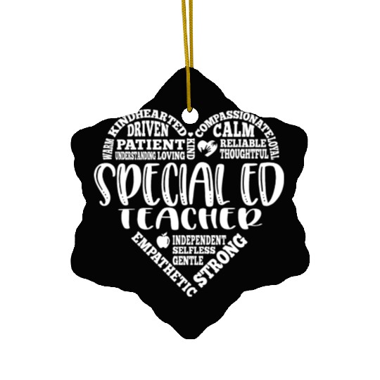 Special education teacher, SPED teacher Ceramic Ornaments