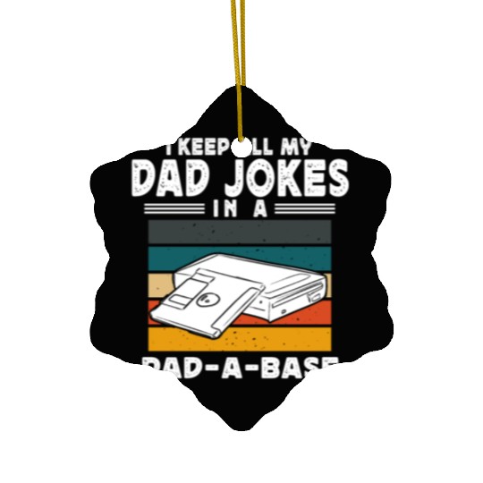 Dad Joke Data Scientist Pun Computer Science Ceramic Ornaments