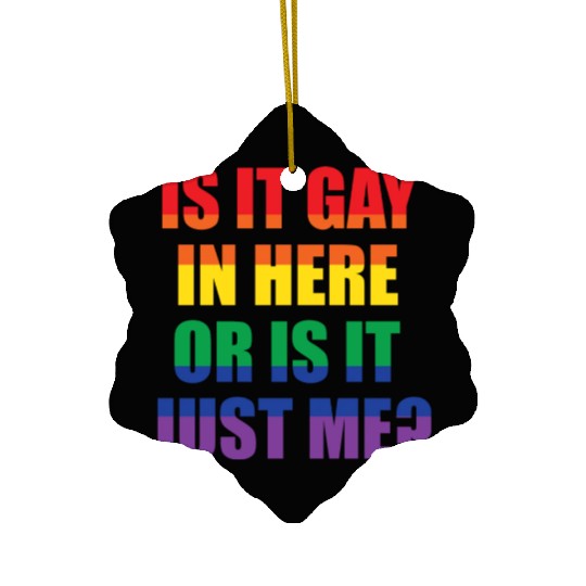 LGBT Funny Gay Lesbian Pride Rainbow Slogan Gift Ceramic Ornaments