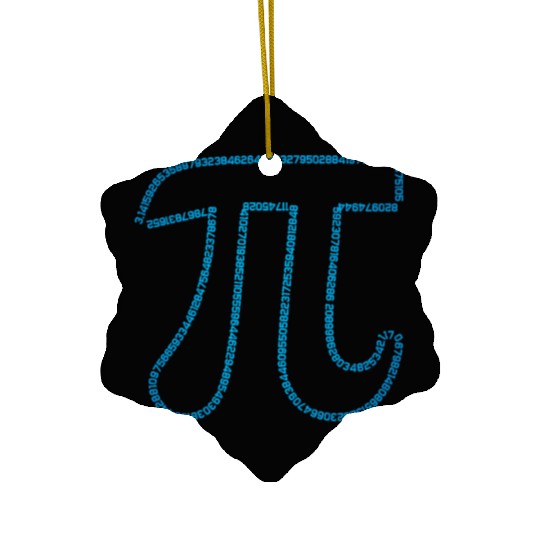 Irrational Number Math Physics 3.14 Pi Day Ceramic Ornaments