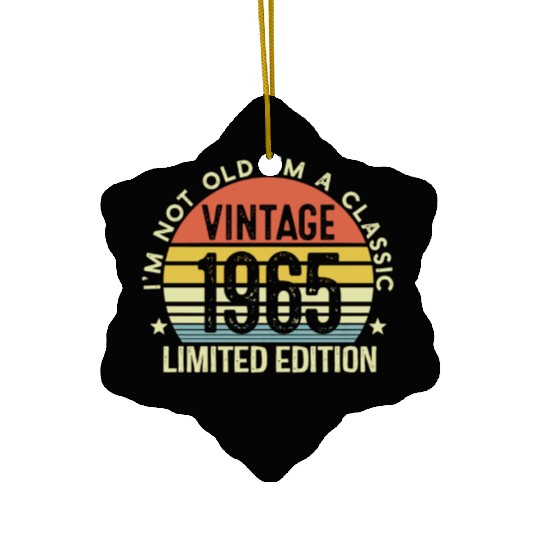 Vintage 1965 Limited Edition I Am A Classic Ceramic Ornaments