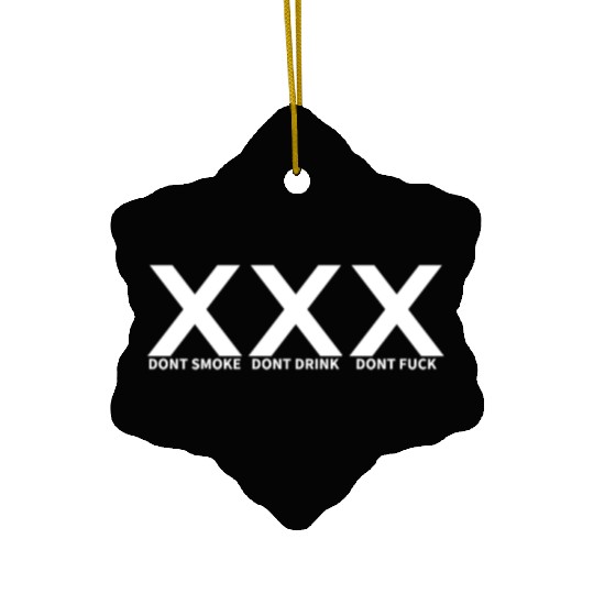 Straight Edge Vegan, Against Drugs, Punk Ceramic Ornaments