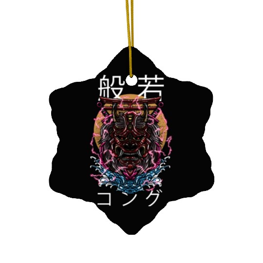 Hannya Gorilla Monster Ceramic Ornaments