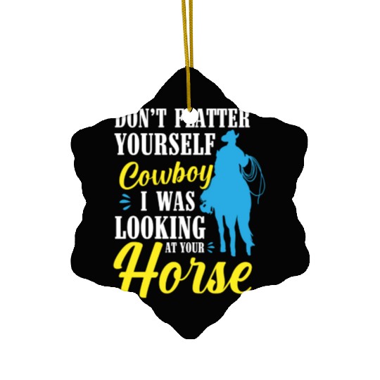 Horse Revolver Brave Freedom Ceramic Ornaments