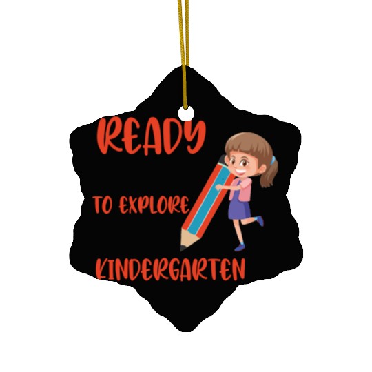 ready to explore kindergarten Ceramic Ornaments