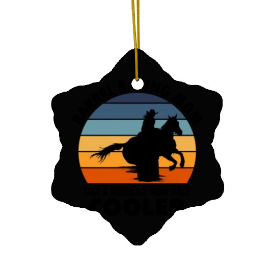 Barrel Racer Racing Horse Mom Mothers day Vintage Ceramic Ornaments