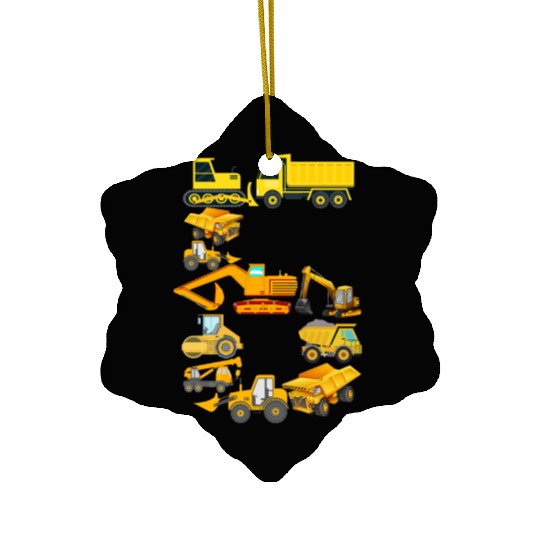 Construction Vehicles Trucks For 6 Year Old Boys Ceramic Ornaments