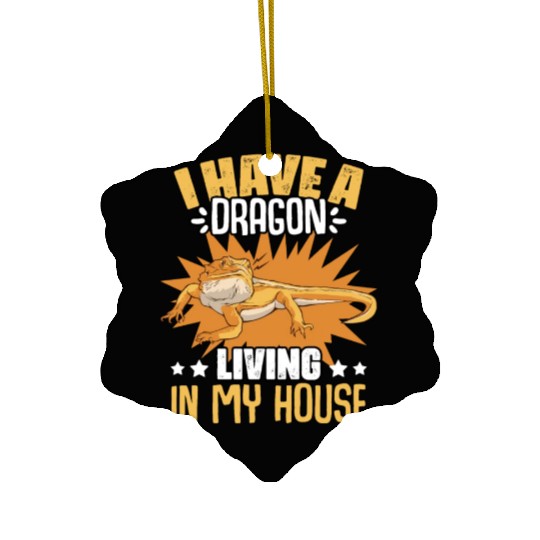 Funny Bearded Dragon Pet Humor For Reptile Fans Ceramic Ornaments