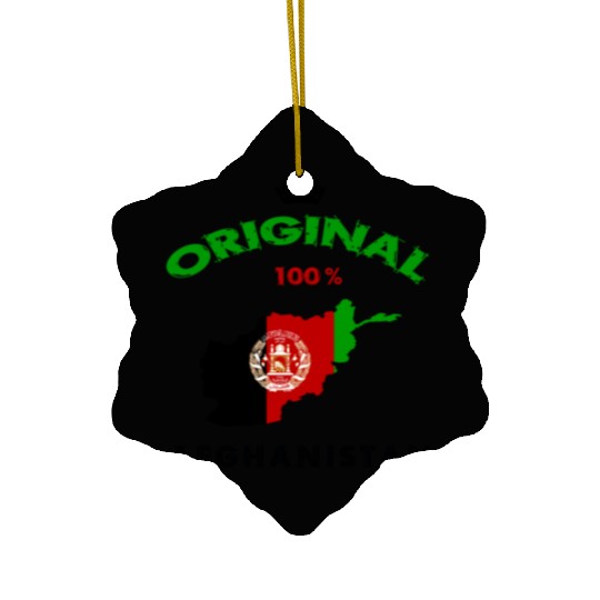 Afghanistan original 100% flag design Ceramic Ornaments