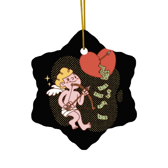 Funny cupid Ceramic Ornaments