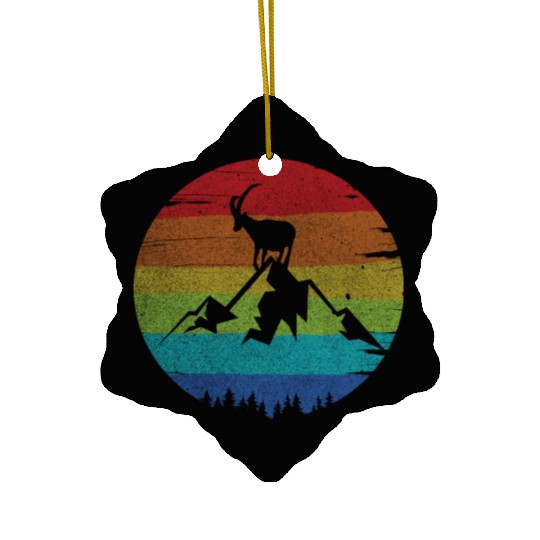 Capricorn Mountain Ceramic Ornaments