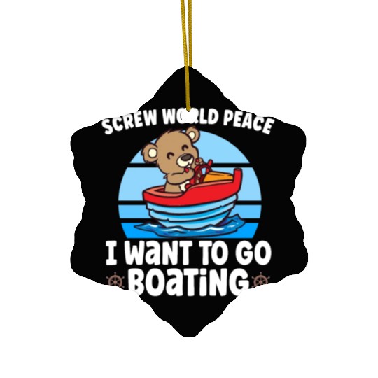 Sailing Sailboat Boating Kid Child Yacht Boat Ceramic Ornaments