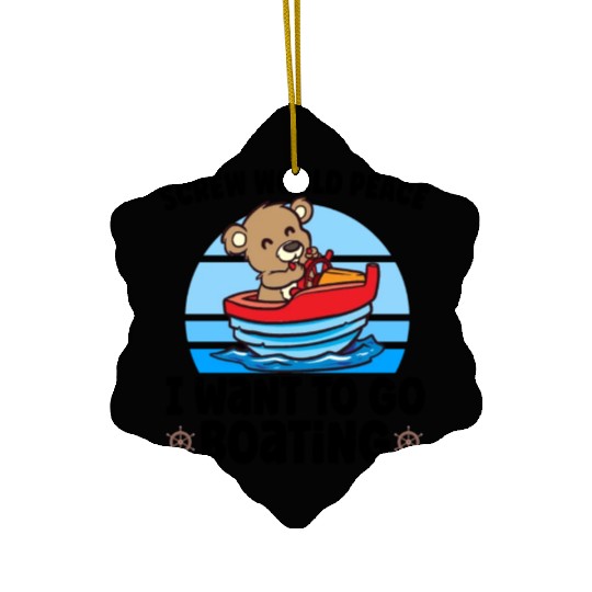 Sailing Sailboat Boating Kid Child Yacht Boat Ceramic Ornaments