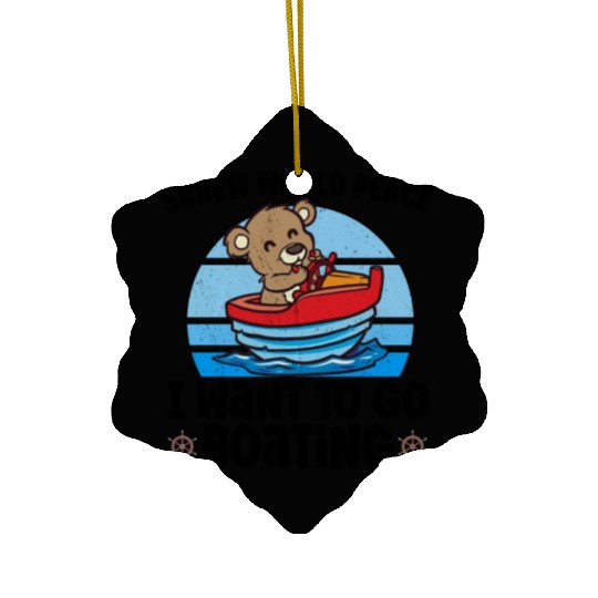 Sailing Sailboat Boating Kid Child Yacht Boat Ceramic Ornaments