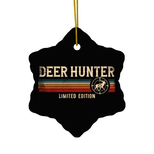 Buck Deer Hunting Hunter Retro Ceramic Ornaments
