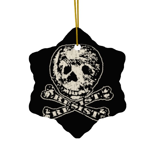 RESIST Ceramic Ornaments