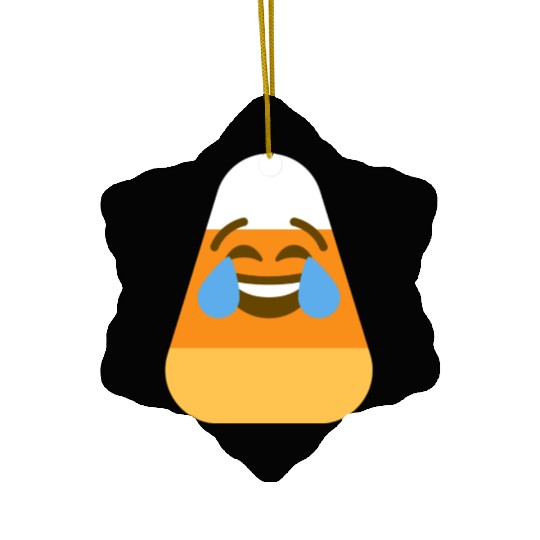 Laughing Candy Corn Halloween Costume Ceramic Ornaments