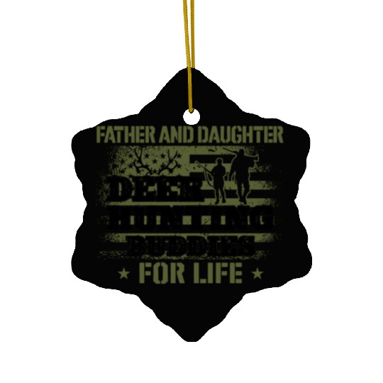 Buck Deer Hunting Hunter Father Ceramic Ornaments