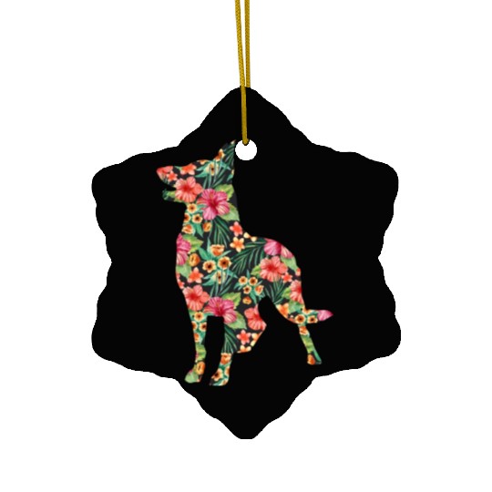 German Shepherd Flower Ceramic Ornaments for Women Girls Kids