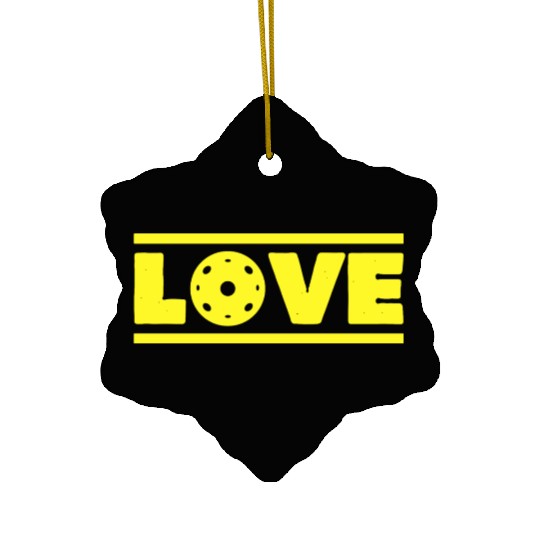 Pickleball Love Matching Retro Vintage Cute Pickle Ceramic Ornaments