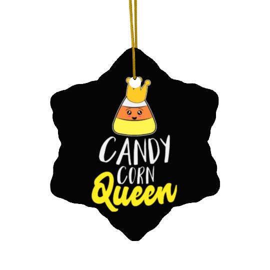 Candy Corn Queen Ceramic Ornaments for Kid Girls Women