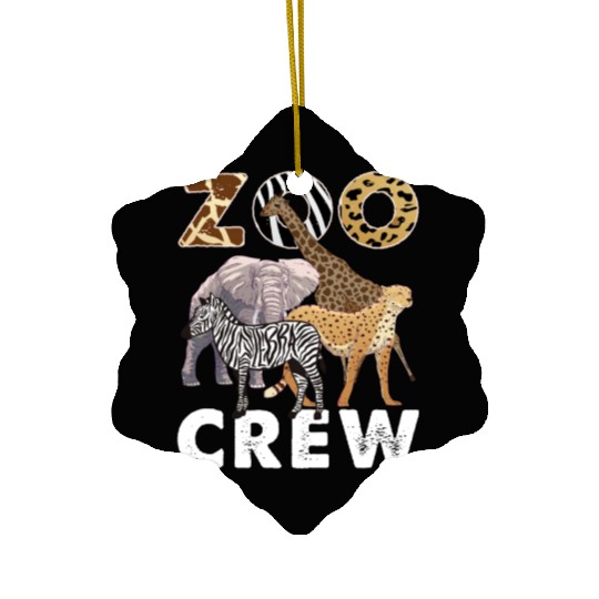 Zookeeper Wild Animals Ceramic Ornaments