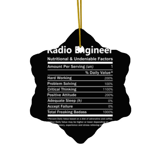 Radio Engineer Ceramic Ornaments - Nutritional And Undeniabl