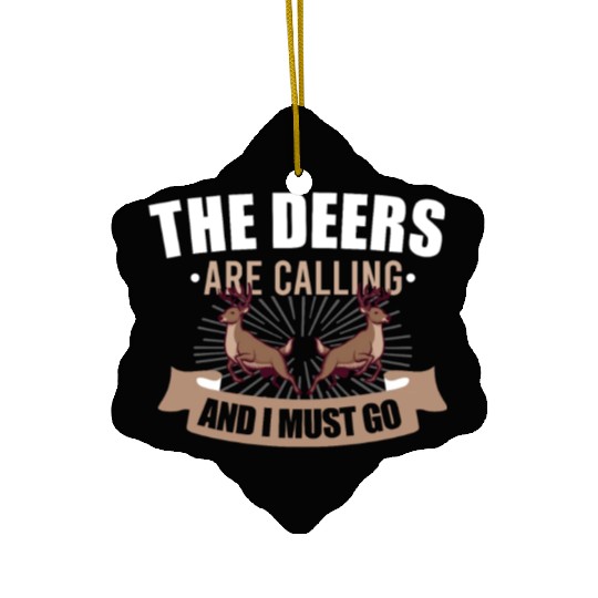 Deer Hunting Deer Hunter Hunting Season Buck Hunt Ceramic Ornaments