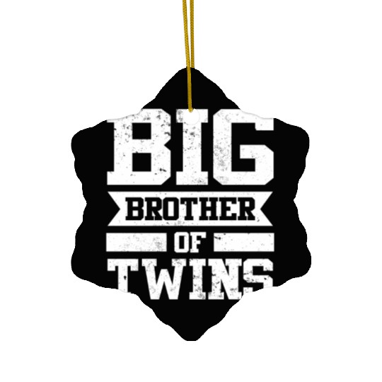Big Brother Of Twins New Sister Sibling Big Ceramic Ornaments