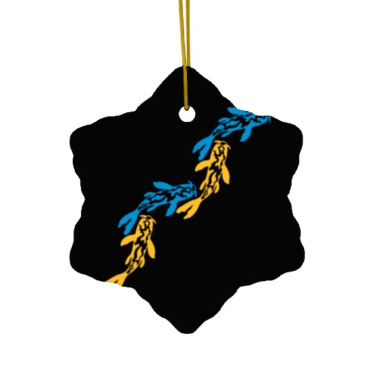 colorful koi fish nishikigoi Ceramic Ornaments