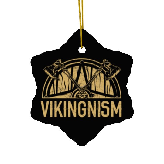 Vikingnism Scandinavian Valhalla Norsemen Viking Ceramic Ornaments