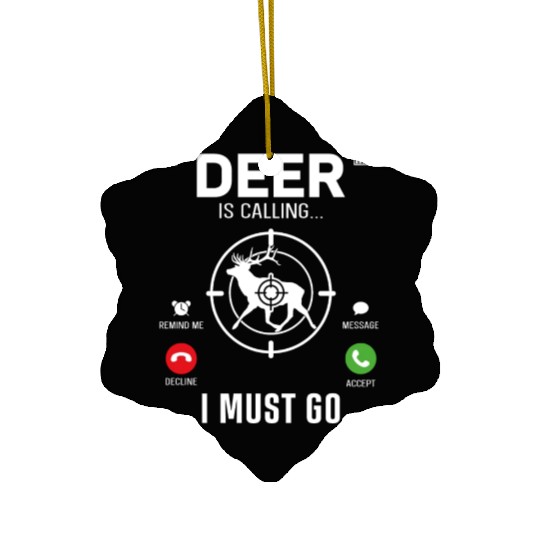 Buck Deer Hunting Hunter Phone Ceramic Ornaments