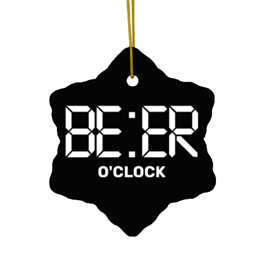 BEER O'clock Ceramic Ornaments