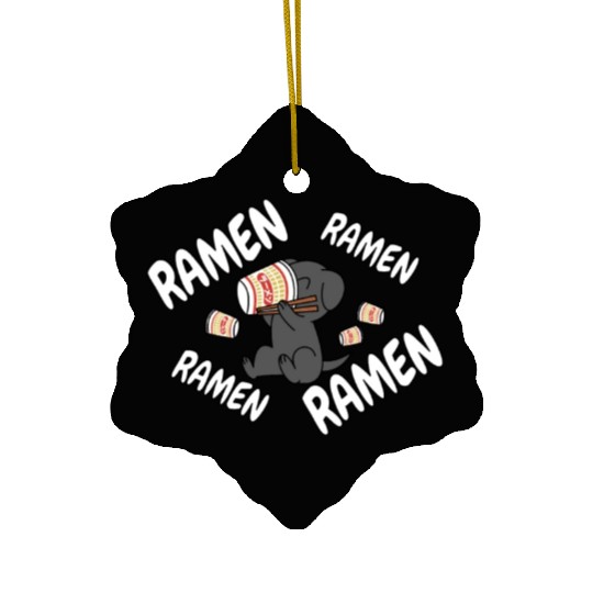 Great Dane Instant Ramen Noodles Ceramic Ornaments
