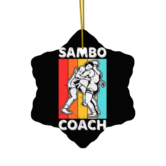 Sambo Coach Training Fighter Martial Arts Ceramic Ornaments