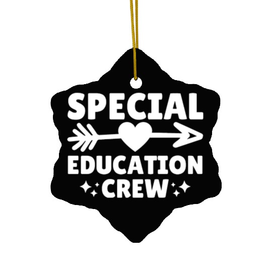 Special Education Crew Teacher Team Ceramic Ornaments