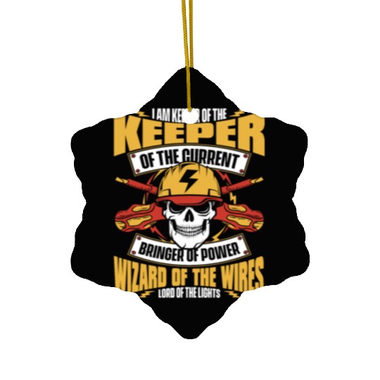 Electrician Electrical Engineer Lineman Ceramic Ornaments