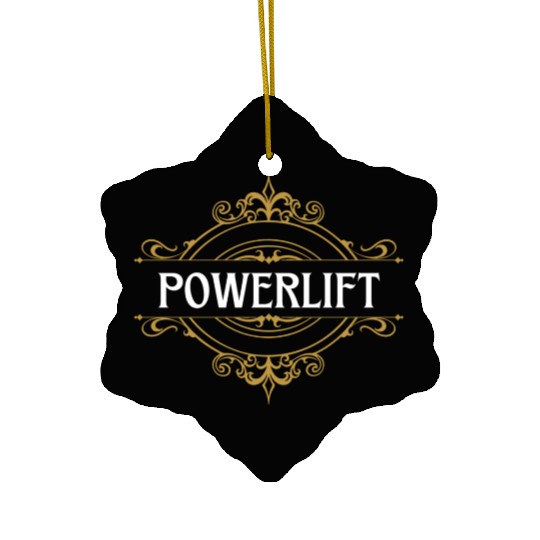 Luxe Powerlifting Gym Fitness Ceramic Ornaments