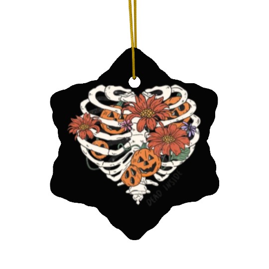 Fun Halloween Designs Dead Inside Ceramic Ornaments