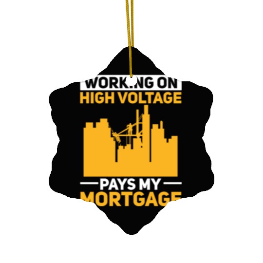 Electrician Electrical Engineer Lineman Ceramic Ornaments