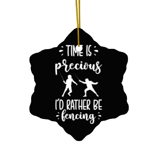 Fencing Ceramic Ornaments