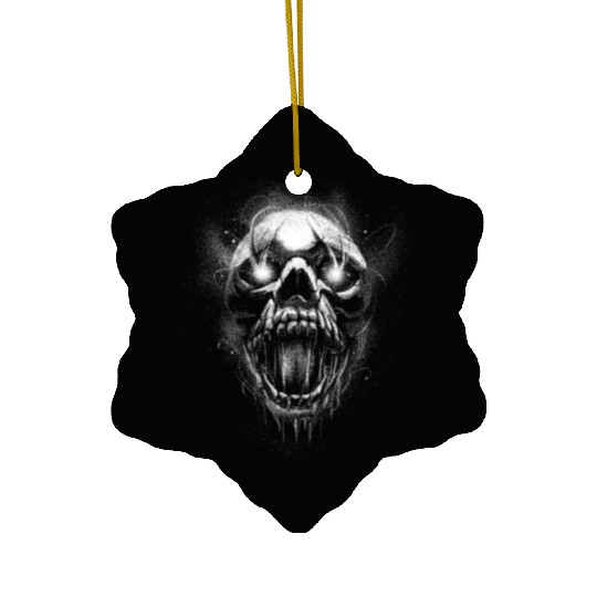 Skull Scream Ceramic Ornaments