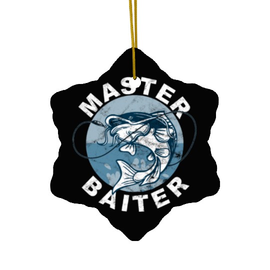 Master Baiter - Wels Catfish Hunter Ceramic Ornaments